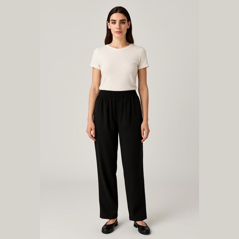 Alfred Dunner Corduroy Pants - Size 14 - Black - Comfortable Fit